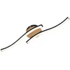Image de Briloner - Plafonnier led leuchten go, 6 w, 480 lm, IP20, noir, métal-plastique-bois, 55,5 x 12 x 7,2 cm