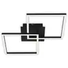 Image de Plafonnier led Briloner leuchten frame, 22 w, 2200 lm, IP20, noir, métal-plastique, intensité lumineuse variable, 62 x 36,8 x 7,3 cm