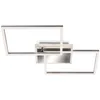 Image de Briloner - Plafonnier leuchten frame, 40 w, 4200 lm, IP20, chrome-alu, métal-plastique, intensité lumineuse variable, cct, 50 x 38,8 x 8 cm