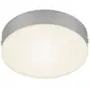 Image de Briloner - Plafonnier led leuchten flame, 11 w, 1000 lm, IP20, couleur argent, métal-plastique, ø 15,7 cm