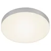 Image de Briloner - Plafonnier led leuchten flame, 21 w, 2000 lm, IP20, couleur argent, métal-plastique, ø 27,8 cm