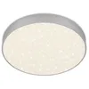 Image de Briloner - Plafonnier led leuchten flame star, 21 w, 2000 lm, IP20, couleur argent, métal-plastique, ø 28,7 cm
