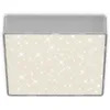 Image de Briloner - Plafonnier led leuchten flame star, 11 w, 1000 lm, IP20, couleur argent, métal-plastique, 15,7 x 15,7 x 3,6 cm