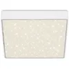 Image de Briloner - Plafonnier led leuchten flame star, 16 w, 1600 lm, IP20, blanc, métal-plastique, 21,2 x 21,2 x 3,6 cm