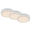 Image de Briloner - Lampe led encastrée leuchten plat, 3 w, 350 lm, IP44, blanc, plastique-métal, lot de 3, ø 7,5 cm