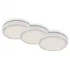 Image de Briloner - Lampe led encastrée leuchten plat, 3 w, 350 lm, IP44, blanc, plastique-métal, lot de 3, ø 7,5 cm