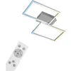 Image de Plafonnier led intelligent, lampe de salon Wifi, contrôle de la température de couleur cct, plafonnier à intensité variable avec télécommande,