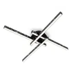 Image de Briloner - Plafonnier led leuchten rey, 21 w, 2900 lm, IP20, noir, métal, 60 x 60 x 8,2 cm