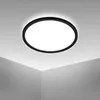 Image de Briloner - Plafonnier led pour salle de bain, noir, LED/18W