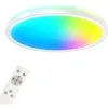 Image de Briloner - Plafonnier led Smart rgb Bluetooth WiFi minuterie Alexa blanc 22W 42cm