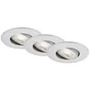 Image de Briloner - Lampe led encastrée 4,4 cm 3x 4,9 watts IP65 480lm chrome