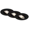 Image de Briloner - Spot led encastrable 4,4 cm IP65 3x 4,9W 480lm noir