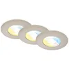 Image de CTS Spots encastr s LED, lot de 3, nickel mat, 3xL