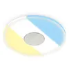 Image de Briloner - verre Spot led encastré salle de bain, IP44, cts interrupteur de température de couleur, design plat, couleur argent, 12 x 3,6 cm