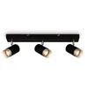 Image de Briloner - Spot, noir-chrome mat, sans 3xGU10/max.9W