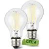 Image de Briloner Lot de 2 ampoules LED filament E27, A60, 4W, 840lm, CEE A, lumière blanche chaude, Classe énergétique A, Ø6 x 10,6 cm