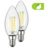 Image de Briloner - 2x ampoules led E14 eek a lampe 2,5W bougie blanc chaud 2700K classe d'efficacité a