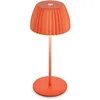 Image de B.k.licht - Briloner champ Mini lampe de table led sans fil IP44,dimmable, tactile, batterie, German Design Award Winner 2025, orange, Ø8,5 x 20 cm