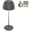 Image de Briloner CHAMP LED lampe de table sans fil IP44, variateur, tactile, batterie, German Design Award Winner 2025, anthracite, Ø14,5 x 36,5 cm
