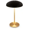 Image de B.k.licht - Briloner caxa Lampe de table led sans fil IP44, dimmable, tactile, batterie, protection contre les projections d'eau, métal noir, Ø19,5 x
