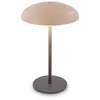 Image de B.k.licht - Briloner caxa Lampe de table led sans fil IP44, dimmable, tactile, batterie, protection contre les projections d'eau, beige anthracite,