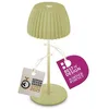 Image de B.k.licht - Briloner champ Mini lampe de table led sans fil IP44, dimmable, tactile, batterie, German Design Award Winner 2025, vert, Ø8,5 x 20 cm