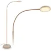 Image de Briloner megg Lampadaire led, Variable, Tactile, Orientable, Blanc chaud, Beige, 125,5 x 21 x 45 cm