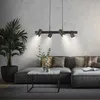 Image de B.k.licht - Briloner duta Suspension luminaire, orientable, douille GU10, à 4 ampoules, noir bois, 80 x 24,9 x 120 cm