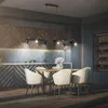 Image de B.k.licht - Briloner duta Suspension luminaire, orientable, douille GU10, à 6 ampoules, noir bois, 110 x 24,9 x 120 cm