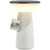 Image de Briloner Lampe de table LED sans fil 15 x 24 cm 2,6 W 200 lm 2700 K blanc chaud dimmable design award gris clair - Lampe de chevet salon chambre