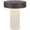 Image de Briloner Lampe de table LED sans fil 16x20 cm 3 W 300 lm 2700 K blanc chaud dimmable blanc anthracite - Lampe de chevet salon chambre à coucher balcon