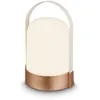 Image de Briloner Lampe de table LED sans fil 24 cm 1W 90lm 3000K blanc chaud dimmable bronze métallisé - Lampe rechargeable salon jardin balcon