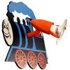 Image de Eglo - Plafonnier pour chambre d'enfant éclairage mural lampe de locomotive Heitronic 27355