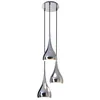 Image de Naeve Leuchten - Suspension lampe design plafonnier suspension métal chromé à 3 lampes