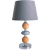Image de Lampe de table, lampe d'appoint, lampe de chevet, lampe de chambre, gris H 36 cm
