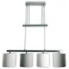 Image de Suspension lampe suspendue plafonnier salle à manger gris clair 4 lampes L 86 cm