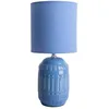 Image de Lampe de table lampe de table lampe de lecture lampe de chevet en céramique textile bleu clair H 30cm