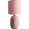 Image de Lampe de table lampe de table lampe de lecture lampe de chevet en céramique textile saumon H 30 cm