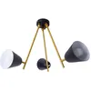 Image de Naeve TRITON Plafonnier semi-encastré multi-bras noir 3xE27