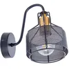 Image de Applique murale applique couloir lumière chambre lampe métal noir H 23 cm
