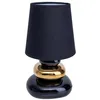 Image de Lampe de table lampe d'appoint lampe de bureau lampe de chambre noir et or