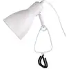Image de Lampe de table lampe de table spot à pince lampe de chambre blanche mobile H 28 cm