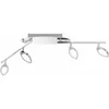 Image de Plafonnier led cuisine plafonnier led moderne 4 flammes spot de plafond salon pivotant, dimmable, 4x led 5W 330Lm blanc chaud, LxlxH 87,5x9x13 cm