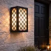 Image de Spot mural extérieur led alu lampe lanterne motif de jardin lampe design anthracite Wofi 4101.01.88.7003