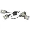 Image de Plafonnier salon spot de plafond métal noir 4 lampes L 79 cm