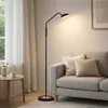 Image de Lampadaire LED dimmable Lampe de salon Lampadaire Touchdimmer noir sable réglable, 7,5W 880lm blanc chaud, blanc neutre, DxH 23x135 cm