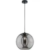Image de Fischer&honsel - Lampe suspendue Lampe de table à manger verre fumé Lampe de cuisine Lampe de salon, métal noir mat, 1x E27, DxH 30 x 140 cm