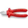 Image de 70 07 160 Pince coupante de côté isolées par surmoulage, certifiées vde chromée 160 mm - Knipex