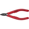 Image de KNIPEX 75 12 125 Pince coupante de côté pour l'électronique avec gaines en plastique brunie 125 mm