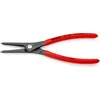Image de 49 11 A3 Pince de précision pour circlips pour circlips extérieurs d'arbre gaines pvc anti-dérapantes grise atramentisée 225 mm - Knipex
